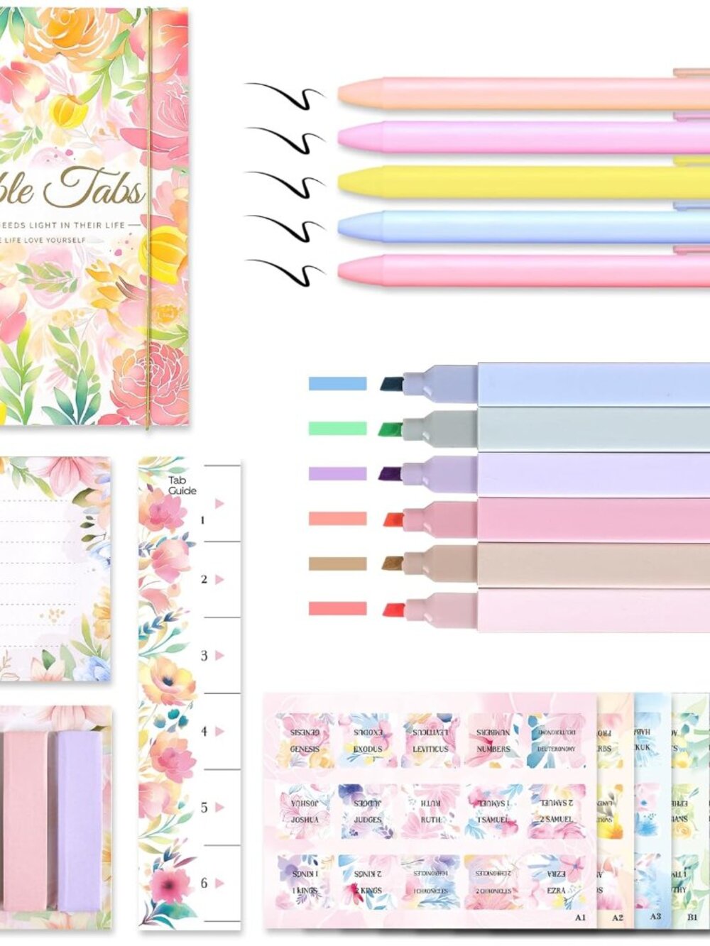 Bible Study Supplies Journaling Kit For Women, Bible Study Kit With 11 No Bleed
